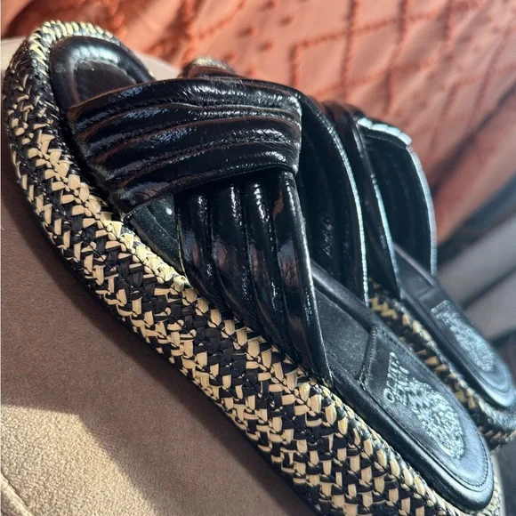 Vince Camuto Black Slide Sandals - Picture 4 of 4